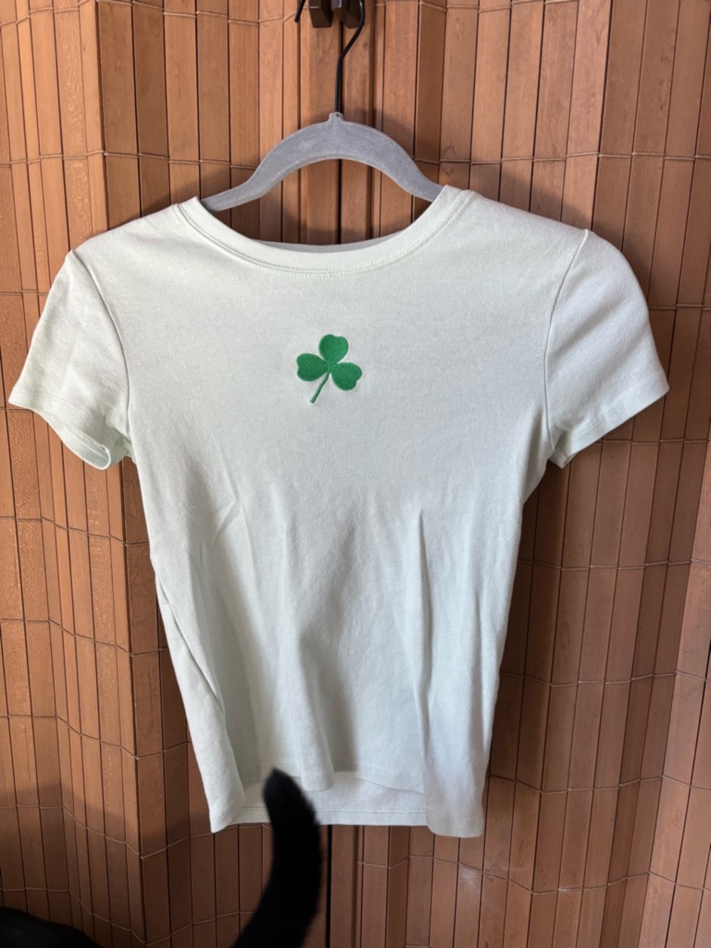 Target Light Green Short-Sleeve Tee with Green Clover